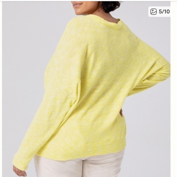 Anthropologie Damiana Light Yellow Knit Sweater - Picture 2 of 9
